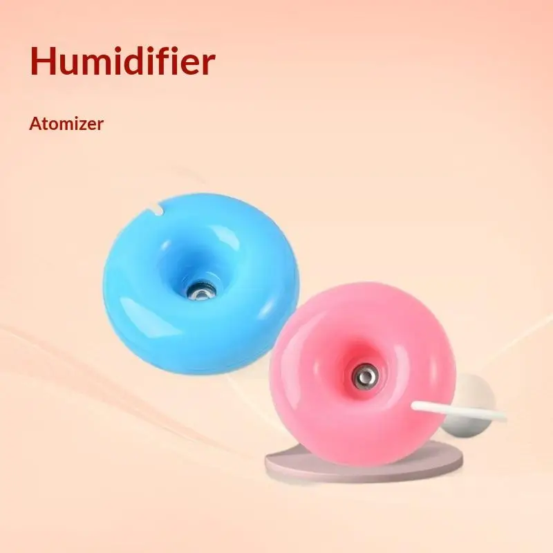 Compact Donut-Shaped USB Humidifier & Aroma Diffuser