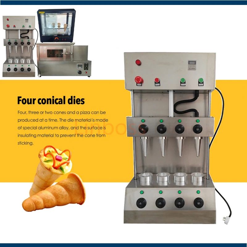 Description Picture 3 of itemStainless Steel Holding Pizza Cone Making Machine high efficiency pizza cone oven full automatic pizza cone making machine