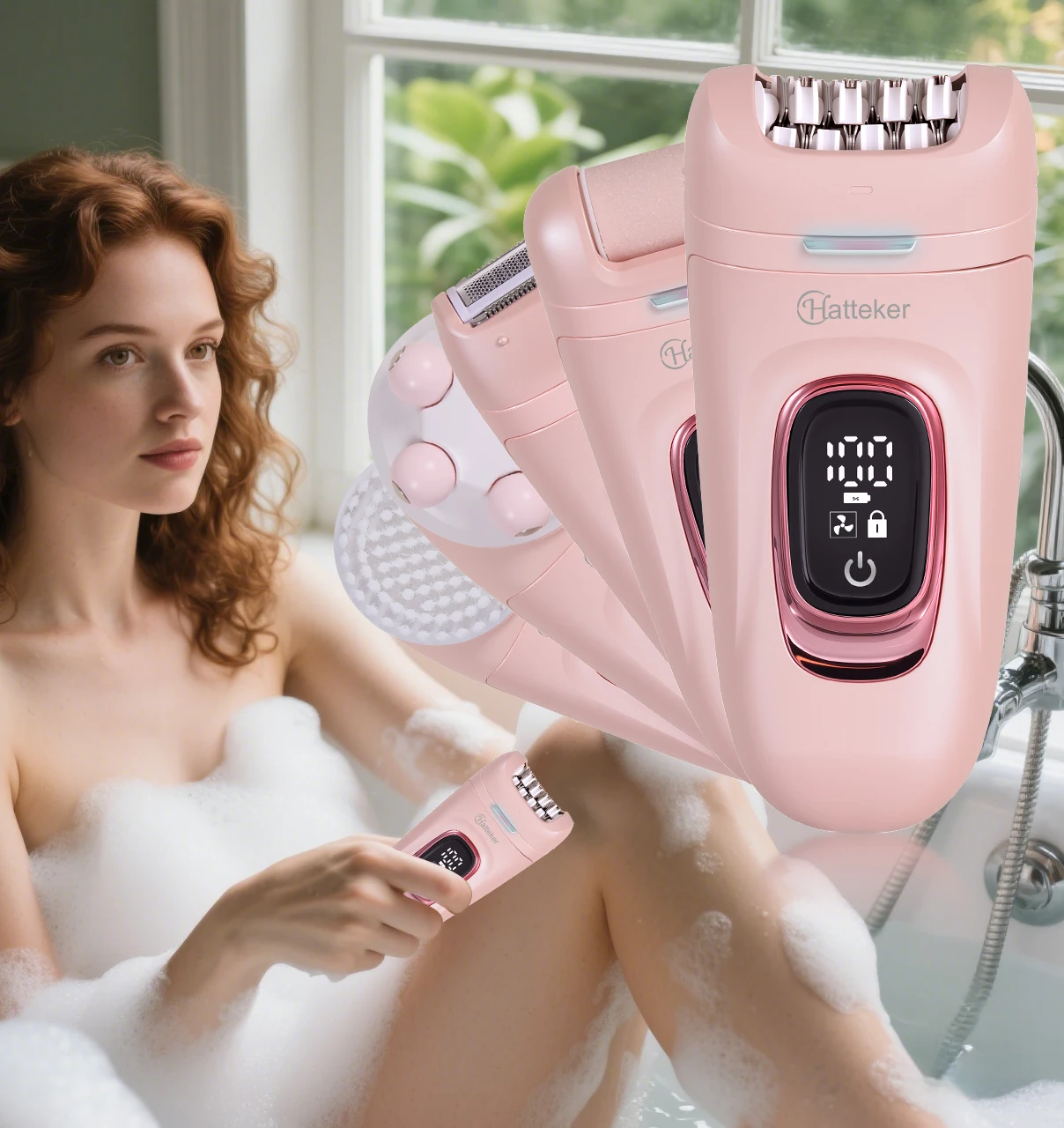 Hatteker 2-in-1 Epilierer Und Damenrasierer Für Körper Und Gesicht_voghion.com