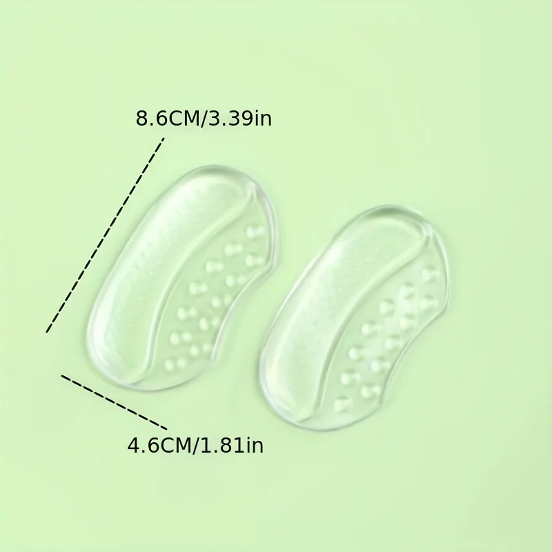 2 pieces of ultra-soft silicone heel stickers to prevent foot wear and heel loss for women's high heels Most