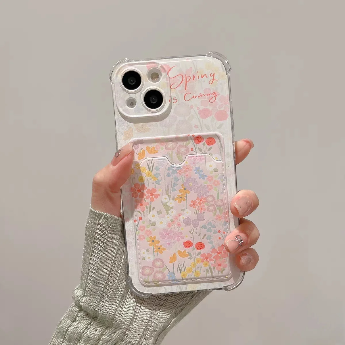 Floral Wallet Card Holder Case – Stylish and Functional Design