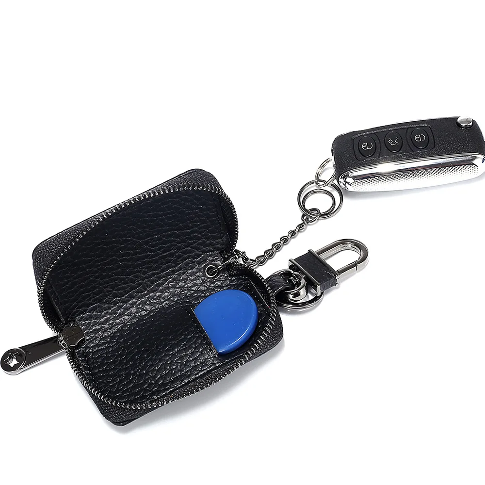 SEVESKIG／レザーキーケース／Cow Leather Key case Amazon.com: ihreesy Car Key Pouch,Wood Grain Cowhide Leather
