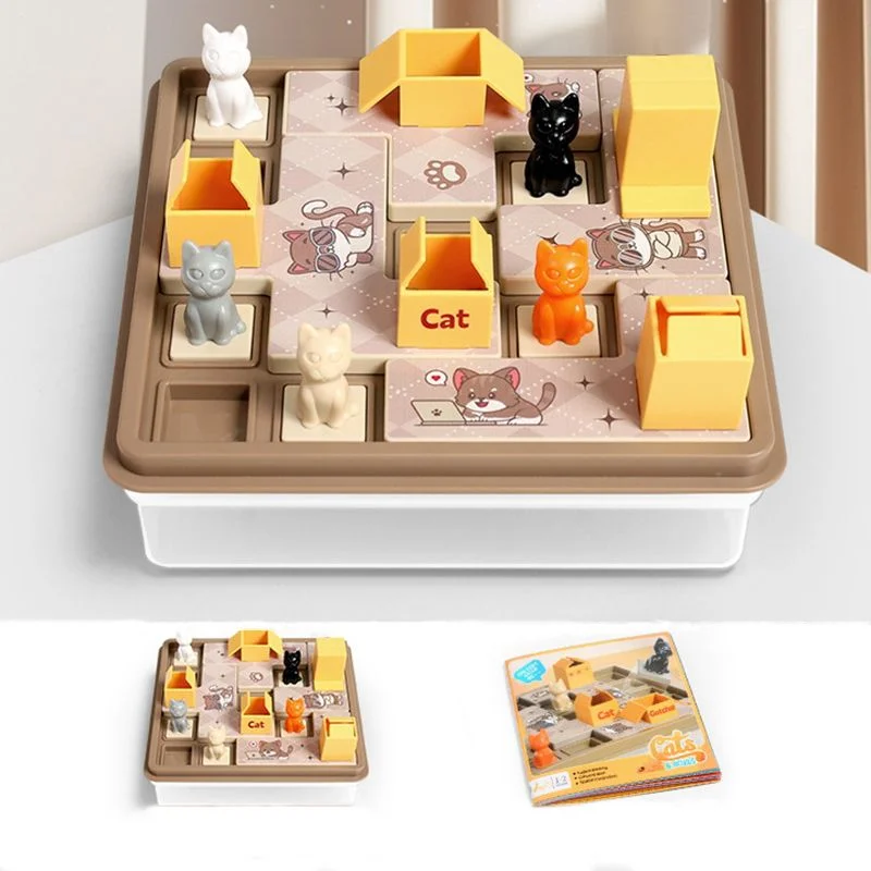 Dziecięca gra logiczna, układanka, trening myślenia logicznego, planowanie przestrzenne, zabawa rodzinna, interaktywna zabawka edukacyjna