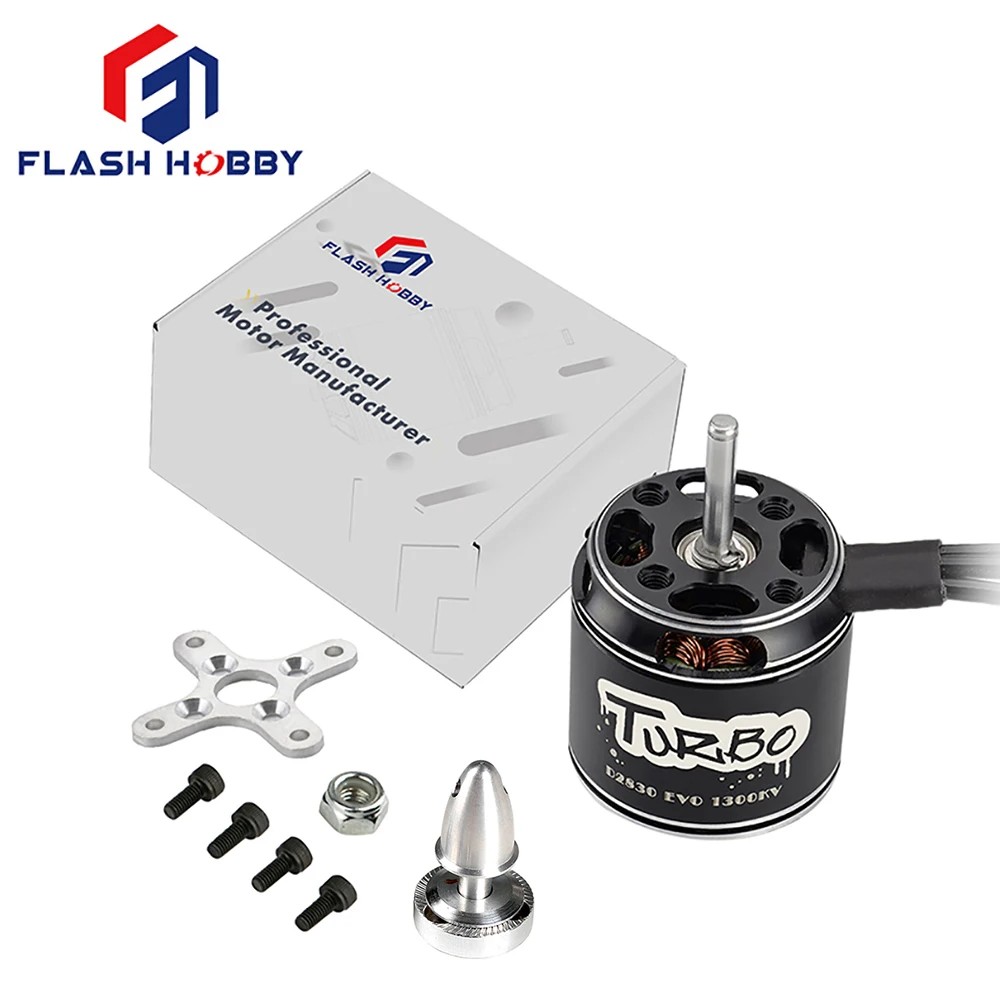 

Радиоуправляемый бесщеточный двигатель FLASHHOBBY D2830EVO 2830 750KV 850KV 1000KV 1300KV для самолетов мультикоптеров