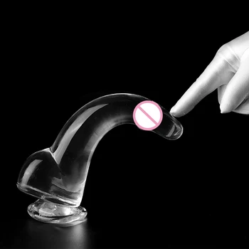S/M/L/XL/XXL Suction Cup Transparent Realistic Dildo Penis Dick Cock Female Sex Products Sexy Toys for Woman Adults 18 Sexshop 3