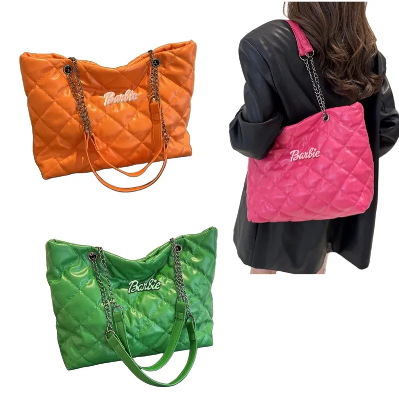 

Anime Barbie Handbag Cartoon Large Capacity Portable Shoulder Ladies Bag Kawaii Casual Outdoor Crossbody Bags Fashion Y2K