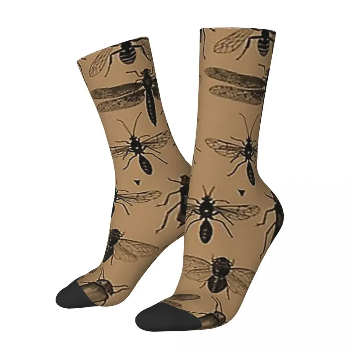 

Носки Entomology с узором, супер мягкие чулки в стиле Харадзюку, всесезонные длинные носки, аксессуары для фотографий