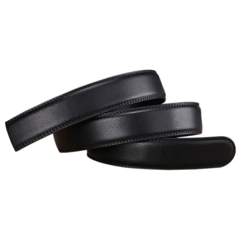 Large Plus Size Belt No Buckle Automatic Buckle PU Leather Belts Men Women 3.5cm 130 140 150 160 170cm waist belt,mens belt,pu leather belt