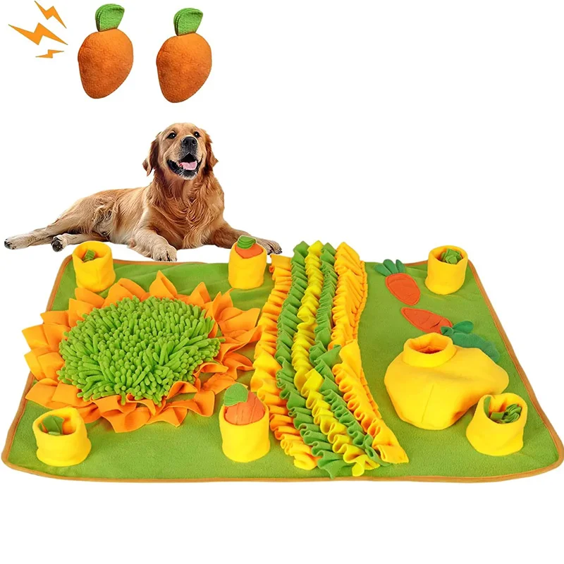 

1pc Pet Dog Snuffle Mat Nose Smell Training Sniffing Pad Dog Puzzle Toy Slow Feeding Dispenser Treats Pad Washable Dog Toy