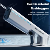 2024 Electric Continuous Water Gun Fully Waterproof and Automatic Water Absorbing Light for Children's Outdoor Water Playing Toy 1