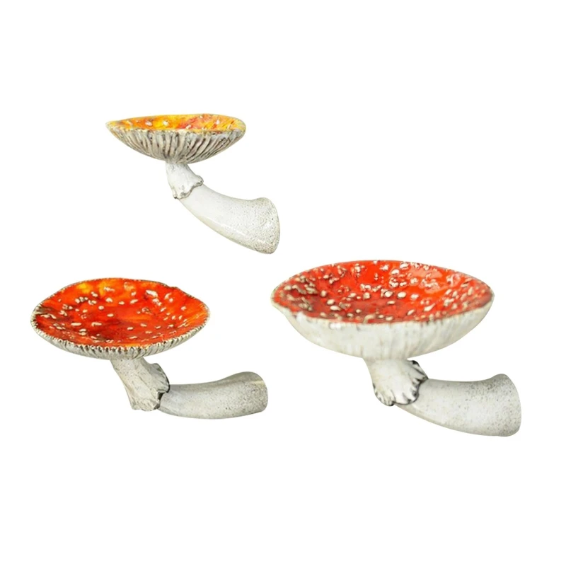 

Mushroom Hanging Shelf Whimsical Floating Shelves Wall Mounted Rustic Resin Crafts Wall Decoration Floating Shelf for Bedroom