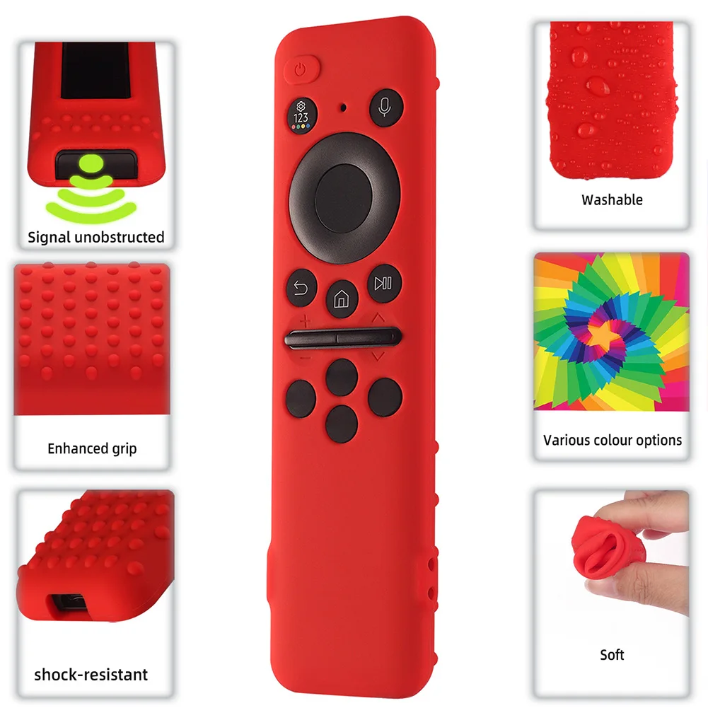 Silicone Remote Control Cover with Lanyard for Smart TV