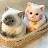 Slow Rebound Big Cat Figure Squeeze Toy Animal Cartoon Simulation Cat Squeeze Toys Colorful Soft Cat Fidget Toy Sensory Toys 1