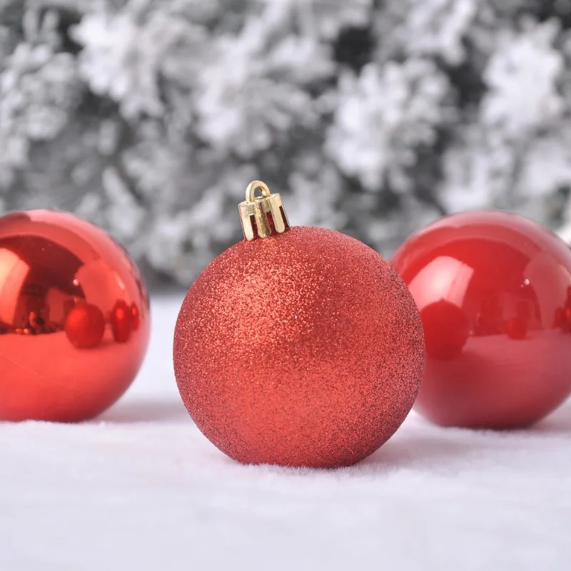 1box Christmas Balls Christmas Tree Ornaments Ball Xmas Hanging Tree Pendants Home Party Decor 2023 New Year Gift Noel Navidad