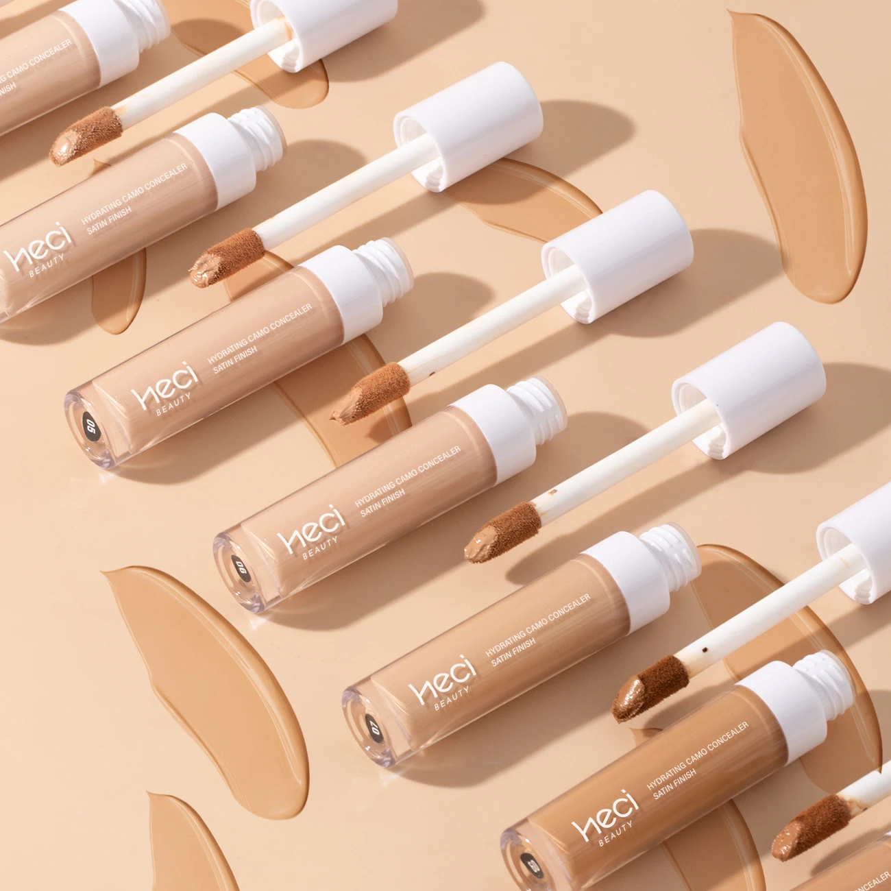 Waterproof Liquid Concealer Full Coverage, Matte Finish Long-Wearing Brightening Concealer, Multi-Use Facial Concealer Makeup 4