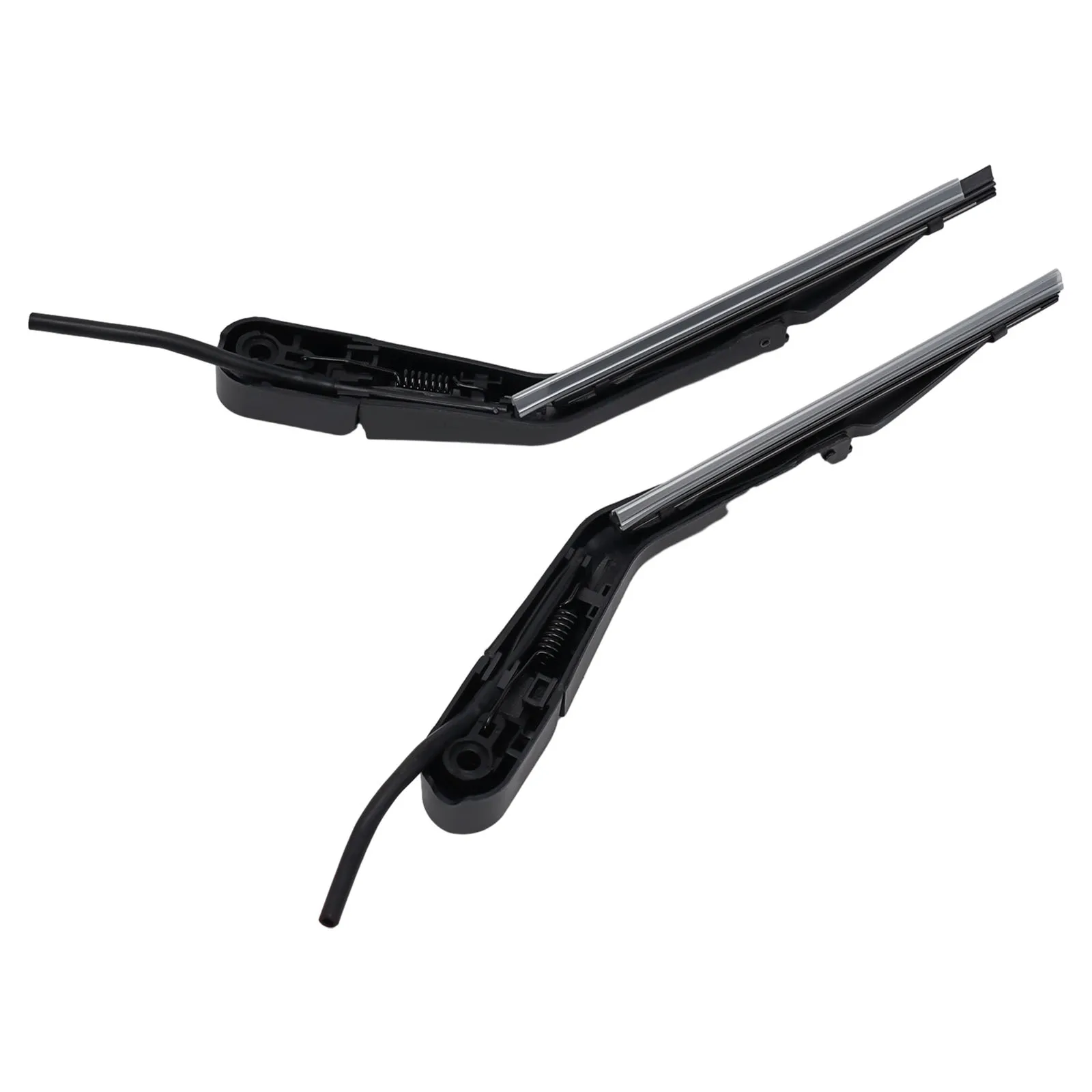

For Mercedes W126 A1268204544 A1268204644 Headlight Wiper Pair Sturdy Plastic Material Compatible with Multiple Models [Black]