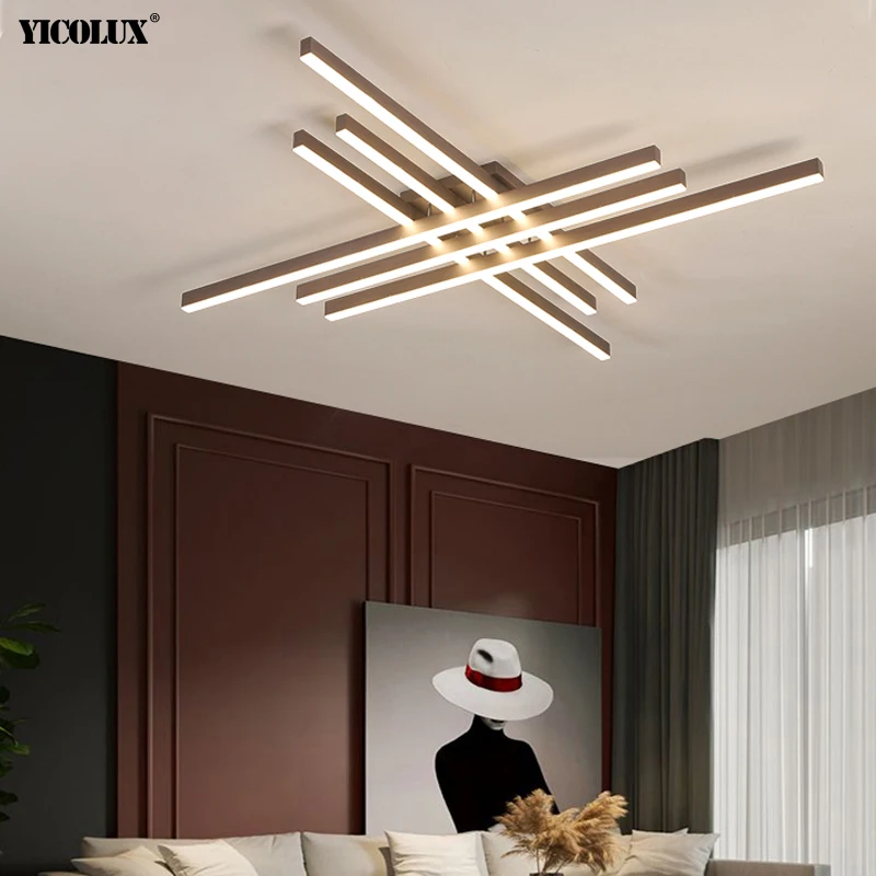 Dimmer semplice nuovo moderno lampadario a LED luci soggiorno sala da pranzo camera da letto Villa appartamento sala cucina lampade illuminazione interna