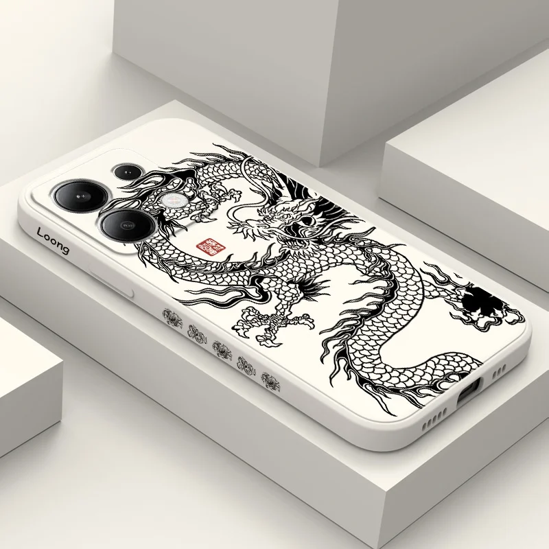 Dragon Wings Fly Liquid Silicone Phone Case - Sleek & Durable Cover
