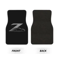 370z Custom Gray Japanese Street Race Car Floor Mats Set of 4 Pcs Car Front and Rear Foot Mats with Non-Slip Backing Rubber 2