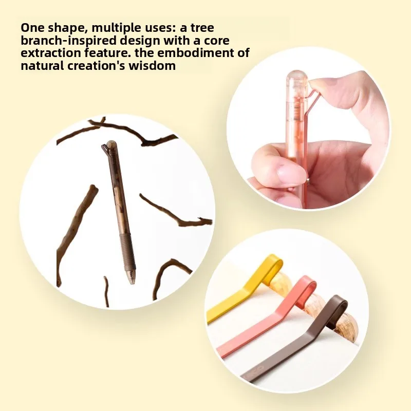 KACO K1 Retractable Gel Pen Set, Minimalist Design Soft Grip 0.5mm Dual-Ball Tip, Ultra-Smooth Writing For Homework Meeting Note