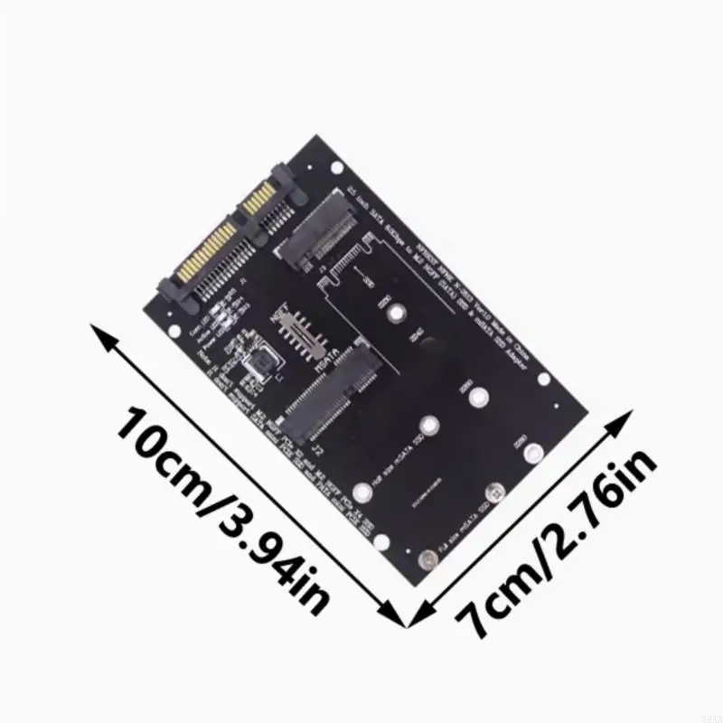85AA SATA3 to M.2 NGFFs MSATA Converters Card M.2 SATA3 Adapter Board for PC