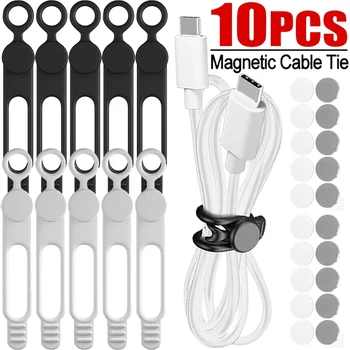Silicone Magnetic Cable Ties – Tangle-Free Wire Management for Home/Office 1