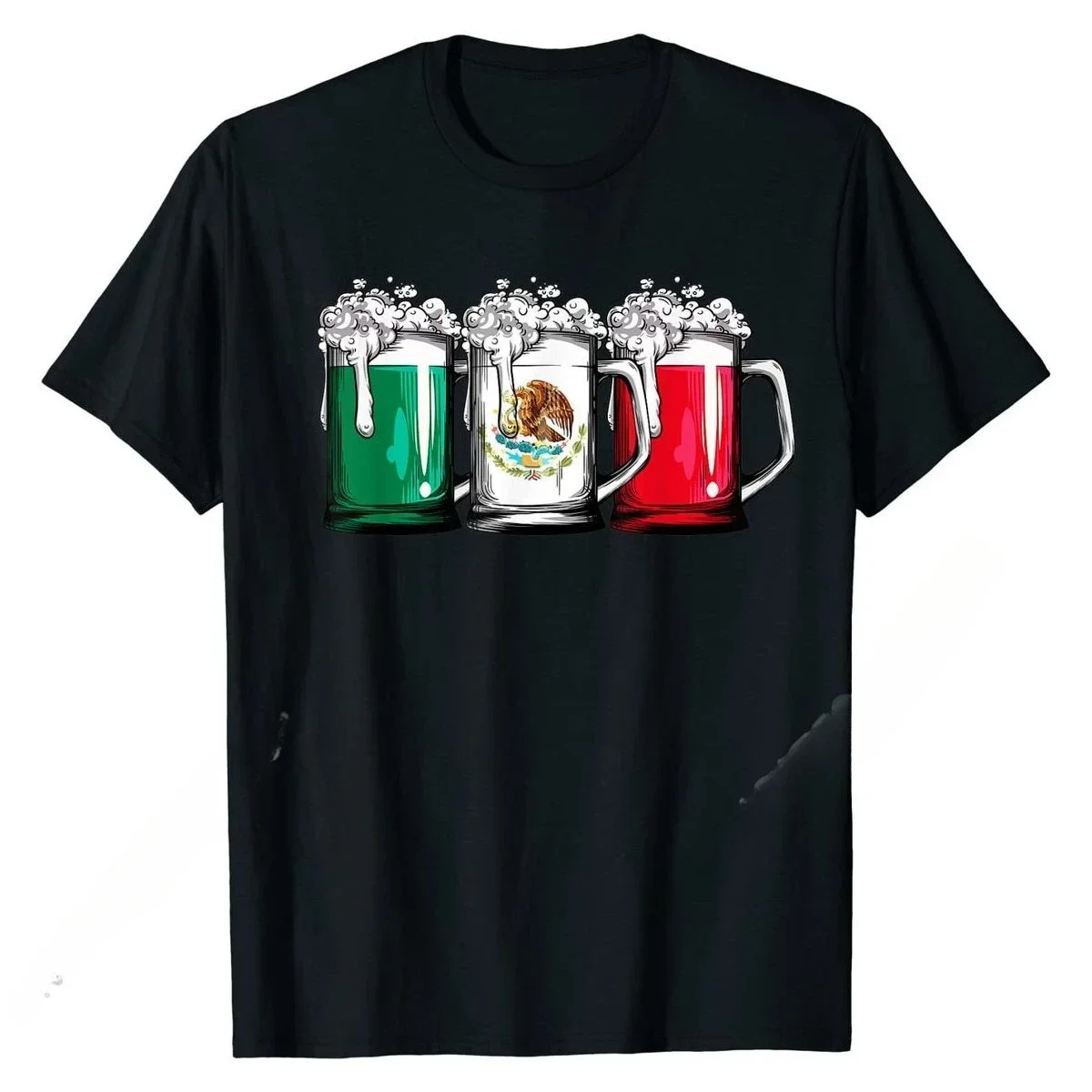 

Vintage Beer Mexican Flag Printed T Shirt Cinco De Mayo Women Mexico Gifts T-Shirt Cute Men Tshirts Hip Hop Classic T Shirt