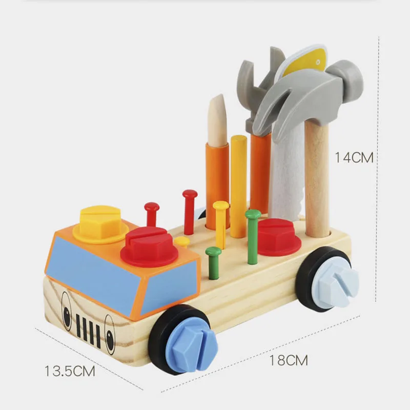 Kids pretend play set kids educational toys Children 3D Busy Board Wooden Toys Montessori Game simulation pretend play screw tools fine movement training educational toys