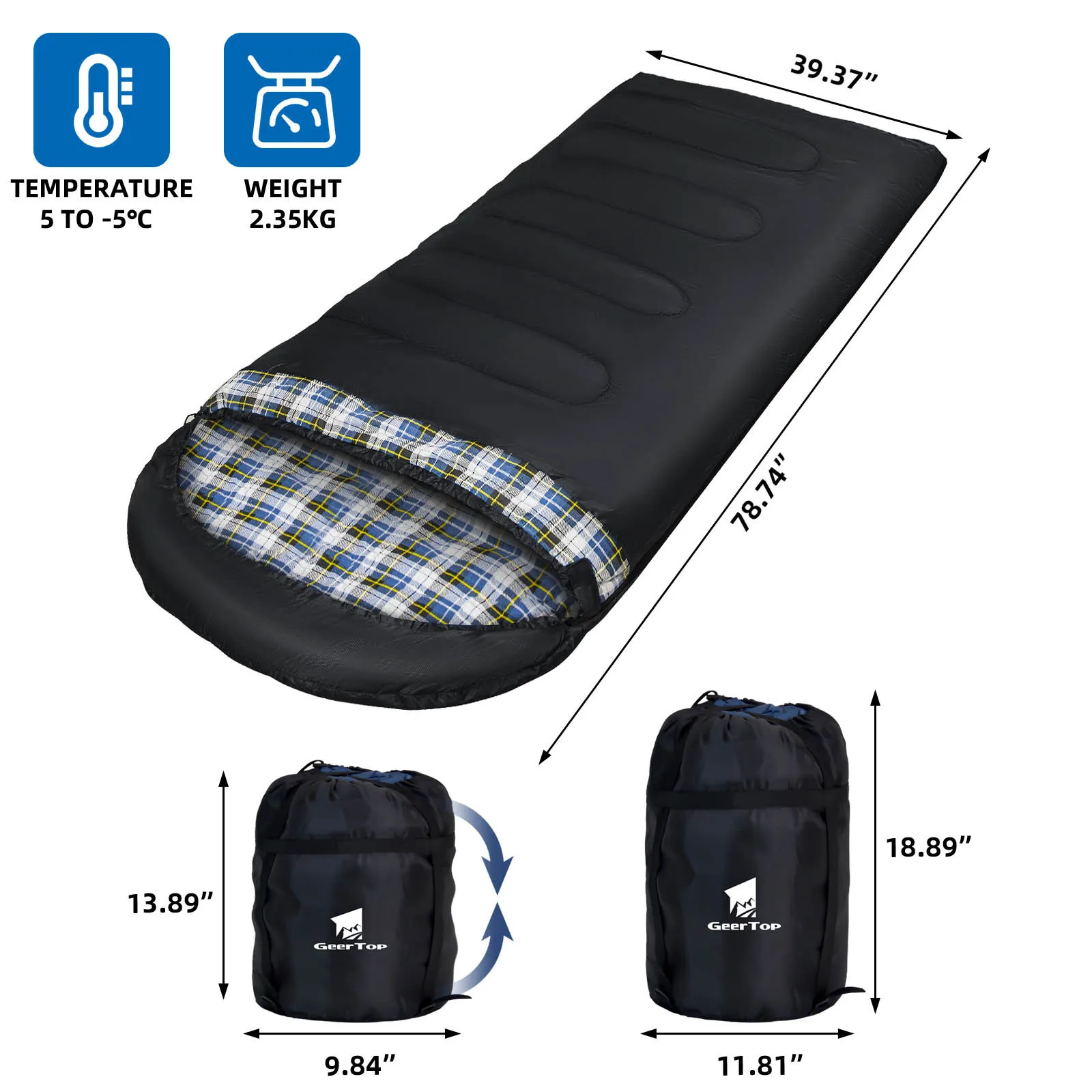 Large single sleeping bag cheap