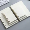 80 Sheets A5/A6/A7 6 Ring Notebooks Inner Pages Binders Loose-leaf Paper Folders Office School Stationery Accessories Blank Line 1