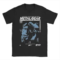 تي شيرت MGS1 Solid Snake Game من Metal Gear مصنوع من القطن، تي شيرت مضحك بأكمام قصيرة، تي شيرت كلاسيكي للرجال والنساء، تي شيرت للآباء والأطفال والبالغين والأطفال 2