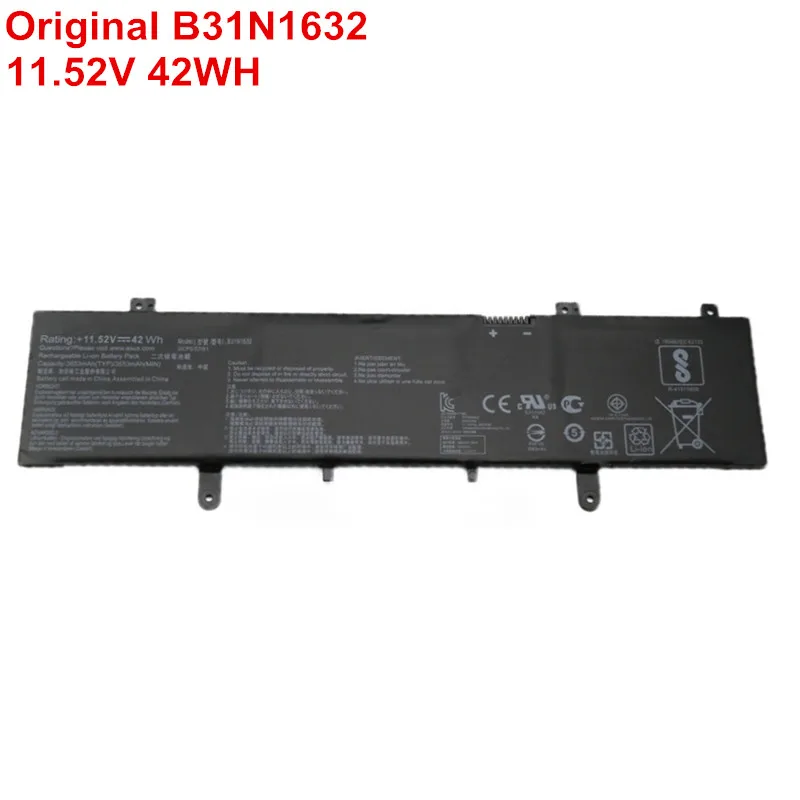 

11.52V 42WH Genuine Laptop Battery B31N1632 For ASUS Vivobook 14 X405 X405U X405UA X405UR X405UQ Notebook Bateria Original New