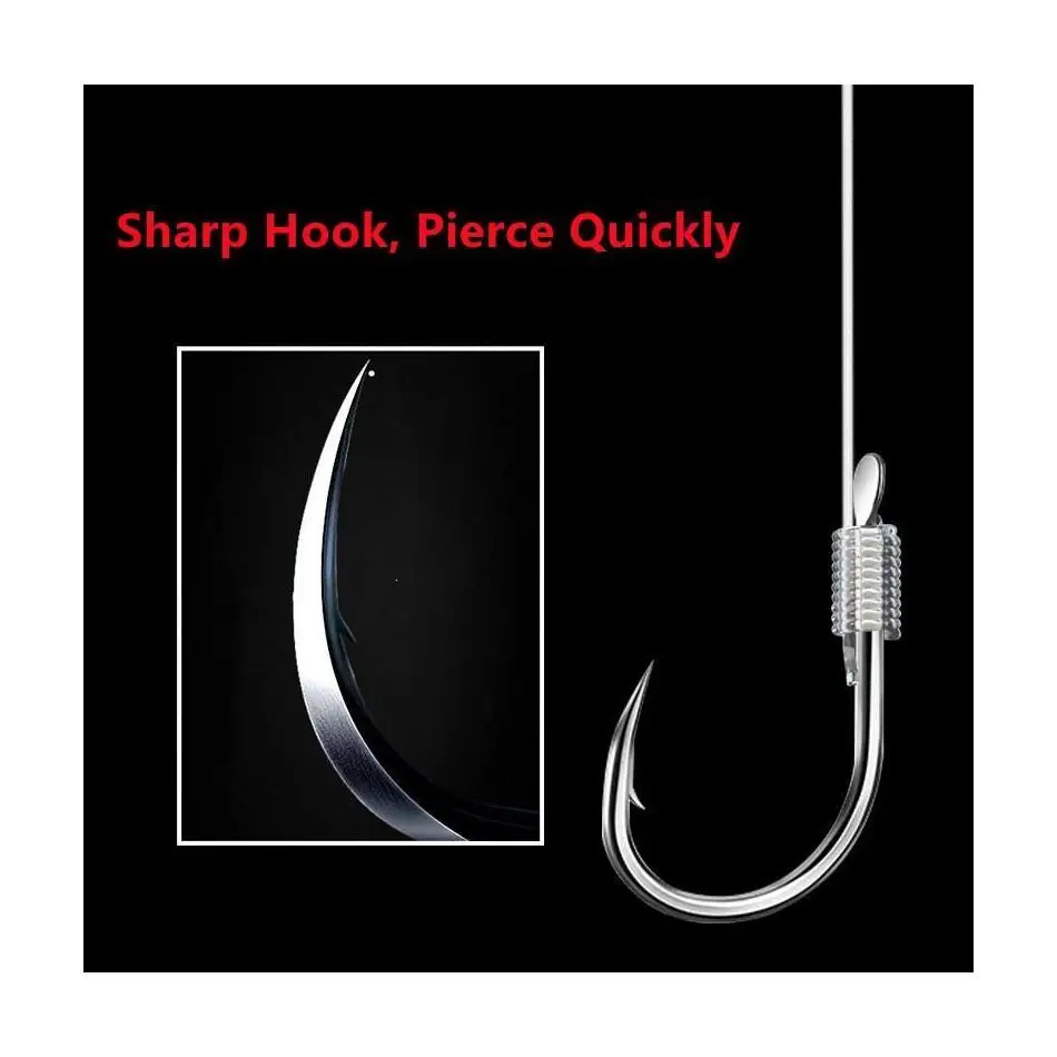 20 Hook /10 Pair Hook Bait New Fine Packaging Fishing Tackle Fishing Line Double Hook Manual Double Hook Fishing Tools