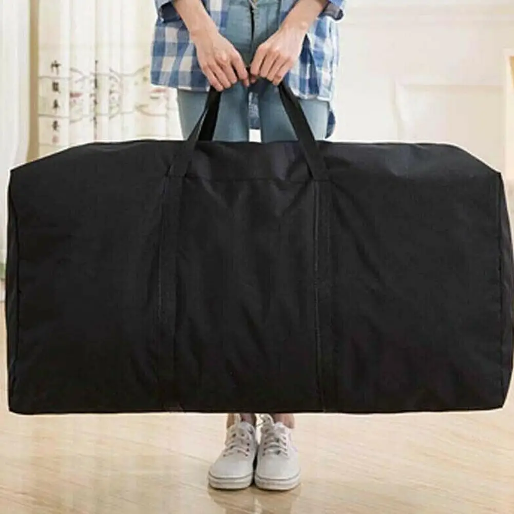 

Extra Large Waterproof Moving Luggage Bags Laundry Shopping Bag Non-woven Fabric Cubes 80*48*25cm Home Storage Packing Tool