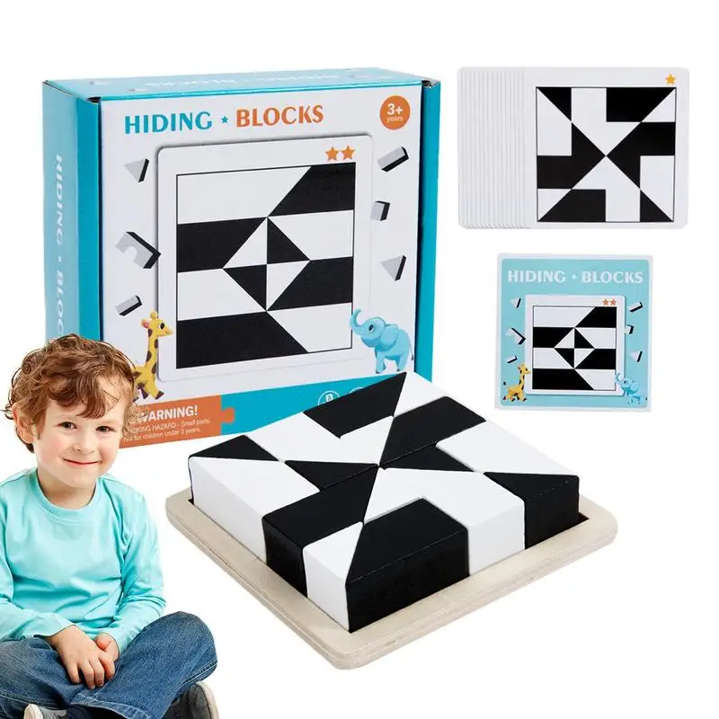 

Building Block Puzzle Wooden Puzzle Toy Blocks For Kids Fun And Creative Learning Toy For Outdoors Home School And Travel