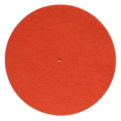 3mm Thick Anti - Static Felt Turntable Mat - Vibration Dampening for Enhanced Sound Quality (Red)