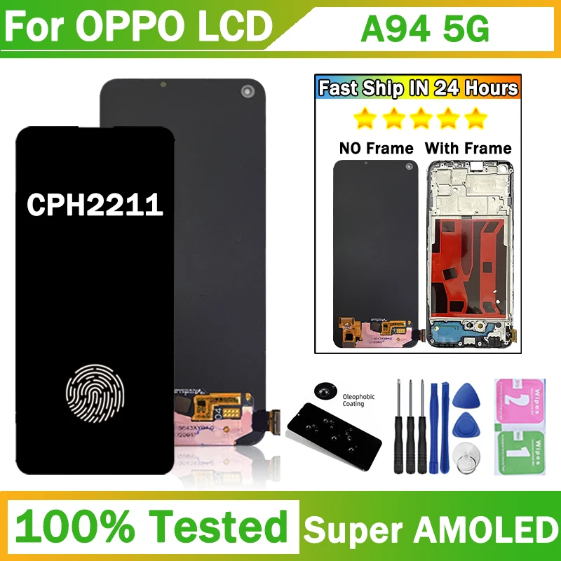 Tela De Toque Lcd Amoled Para Oppo Reno5 Z 5z Cph2211 | Parcelamento sem juros Tela De Toque Lcd Amoled Para Oppo Reno5 Z 5z Cph2211 | Parcelamento sem juros