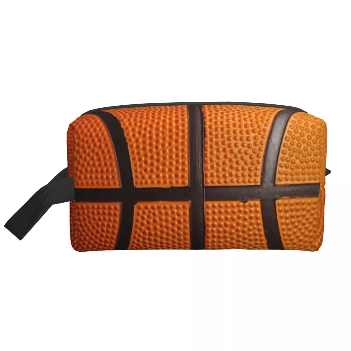 Custom Basketball Pattern Toiletry Bag Women Sport Cosmetic Makeup