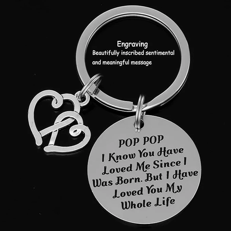 Keychain - Humorous Grandpa Gift and Keepsake Jewelry