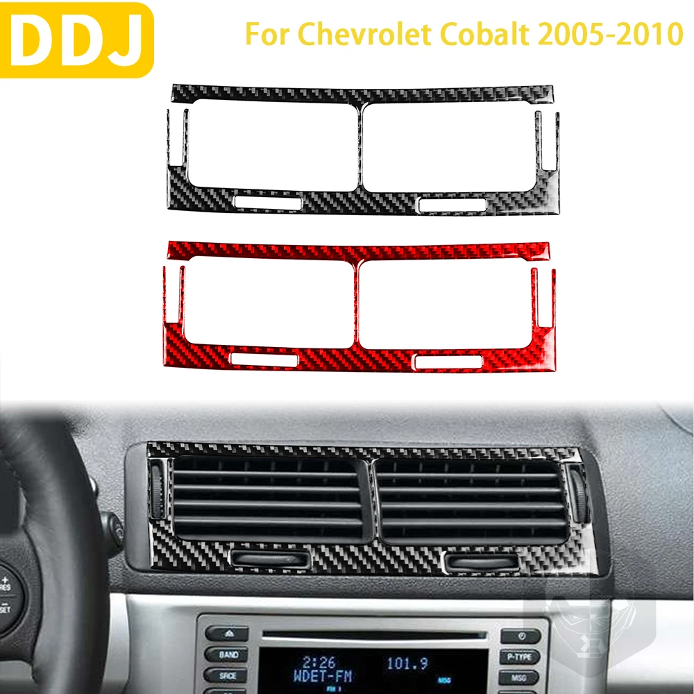 

For Chevrolet Cobalt 2005-2010 Accessories Carbon Fiber Car Interior Central Control Air Outlet Frame Trim Sticker