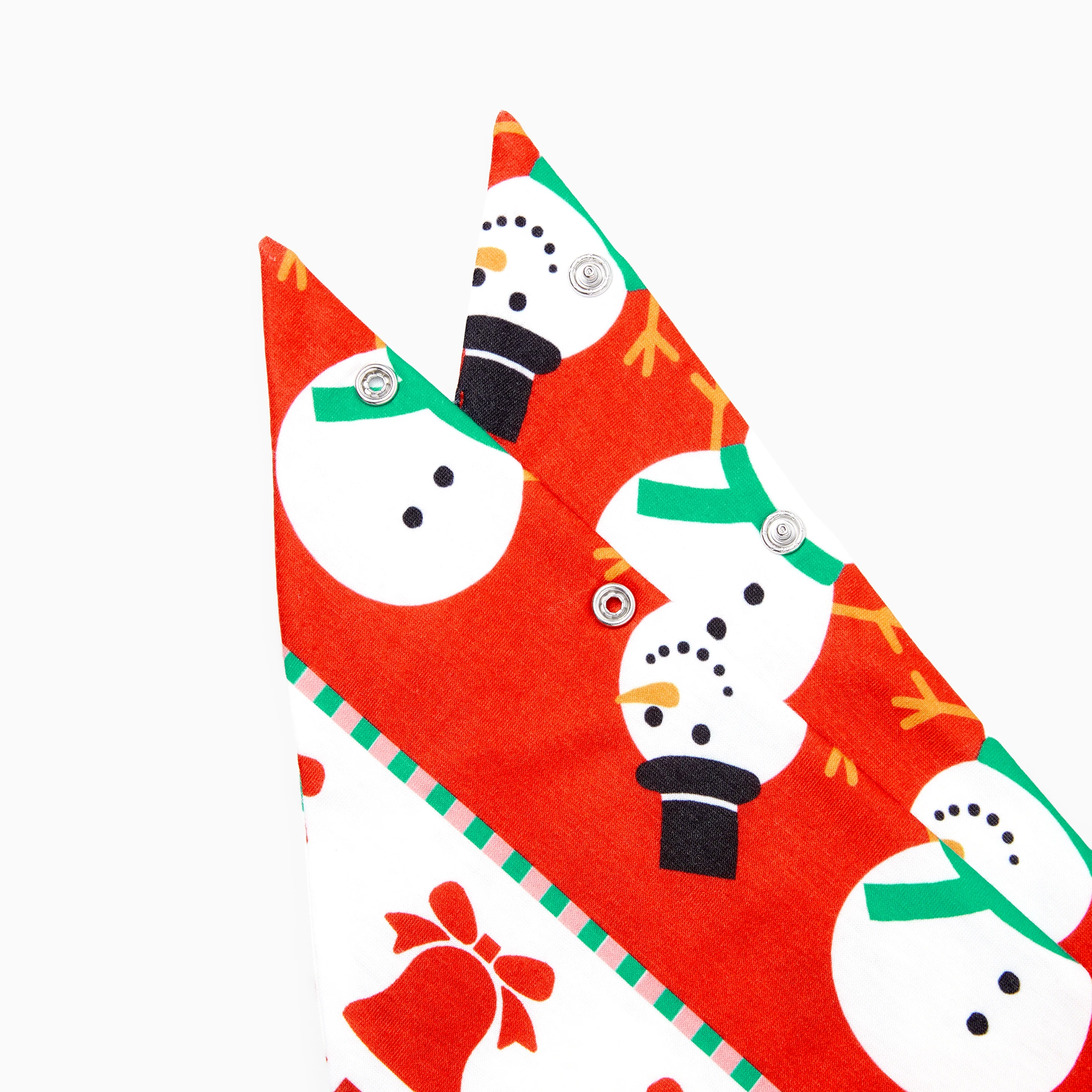thumbnail image 5 of Pijamas mono a juego Conjuntos navideños Estampado integral Cremallera delantera Estampado Holly Jolly en la espalda, 5 of 5