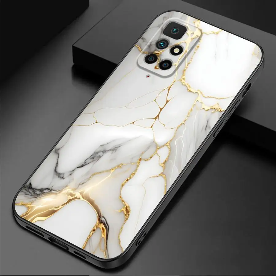 Elegant Marble Design Soft Cover - Fashionable Phone Case