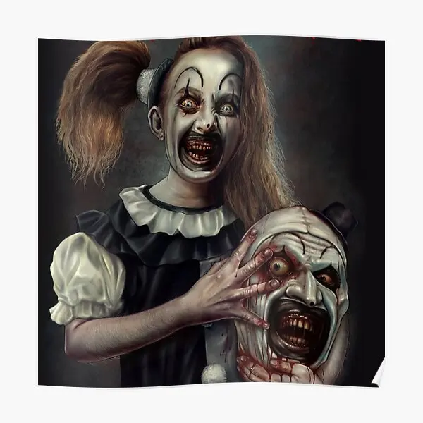

Terrifier 2 The Little Pale Girl Poster Art Home Print Painting Picture Mural Funny Decor Room Decoration Vintage No Frame