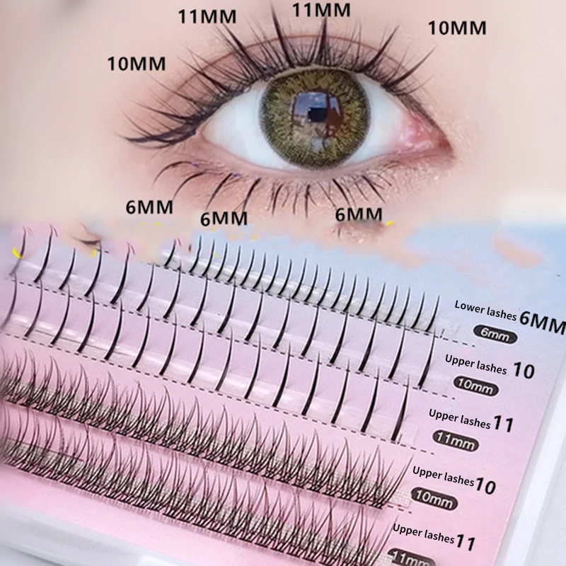 False Eyelashes Pairing Fairy Eyelashes Makeup For Beginners A-shaped False Eyelash Box For Eyelash Extensions