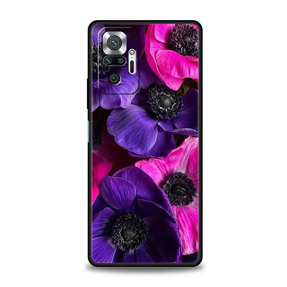 Elegant Floral & Leaf Soft Phone Case Cover