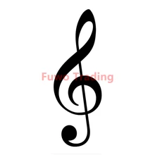 

Fuwo Trading Personalized Music Design Car Sticker Cover Scratches Waterproof Car Window Body Decorative Stickers Accessories