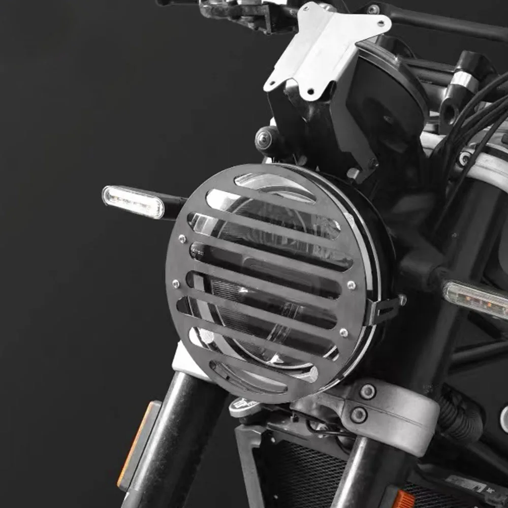 NewFitHusqvarnaSvartpilen401HeadlightProtectorHolderMetalGrill