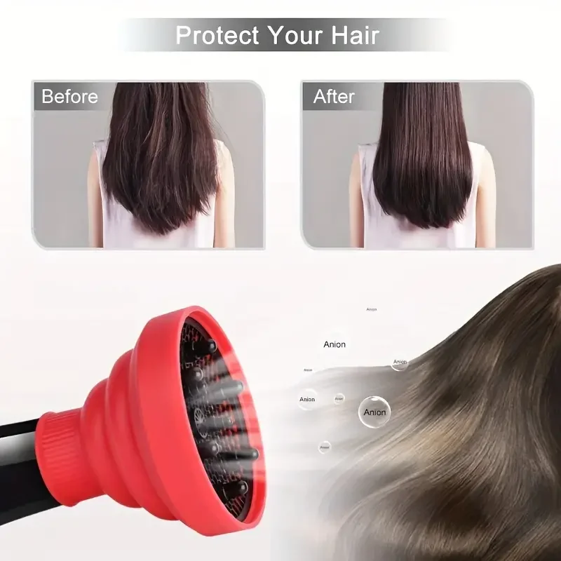 Silicone Hairdryer Diffuser Cover Adjustable Temperature Resistant Dispersing Drying Salon Tool hair styling tool