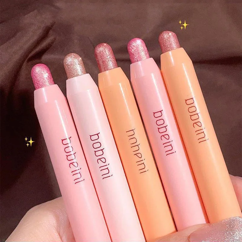Glitter Eyeshadow Stick Diamond Eyes Makeup Highlighter Shadow Pen Long Lasting Rose Pink Silkworm Champagne Gold Liner Pencil