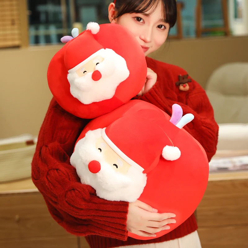 New Year Santa Claus Plush Doll Kawaii Santa Claus Apples Stuffed Home Christmas Decoration Stuffed Toys Holiday Gifts 6